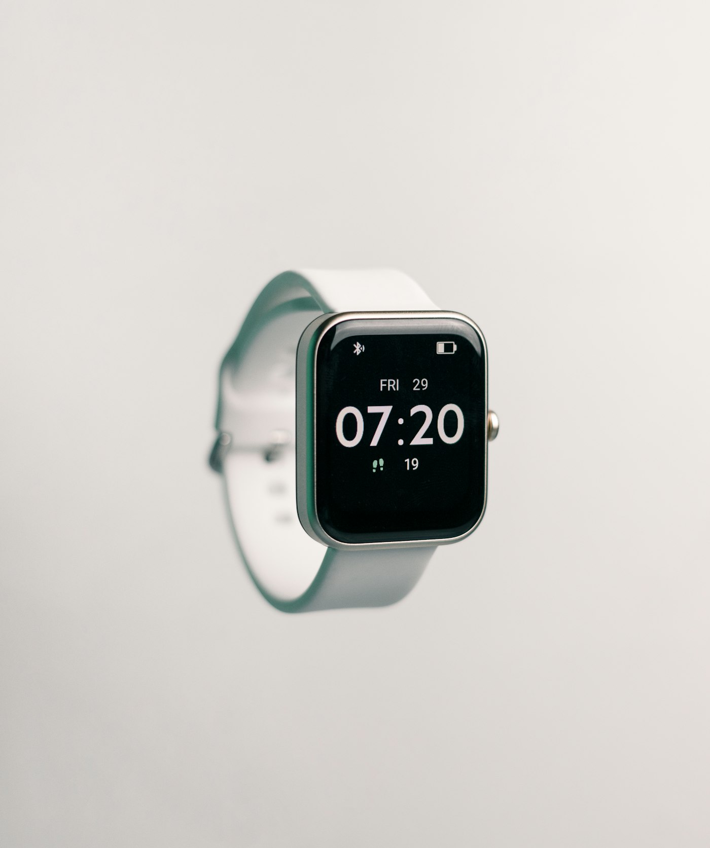 Loop Watch face, dark dial with a light strap