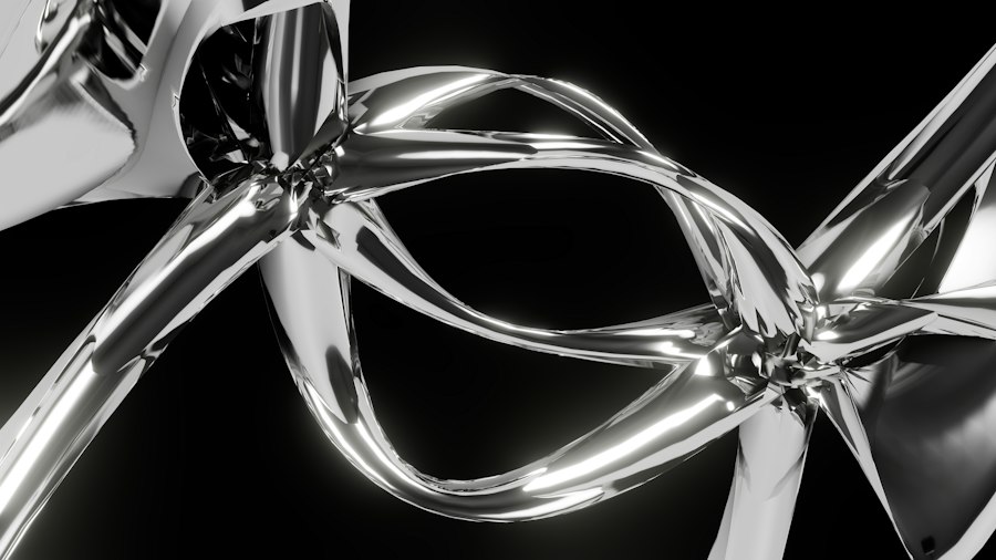 Metal Object 03, machined aluminium on black